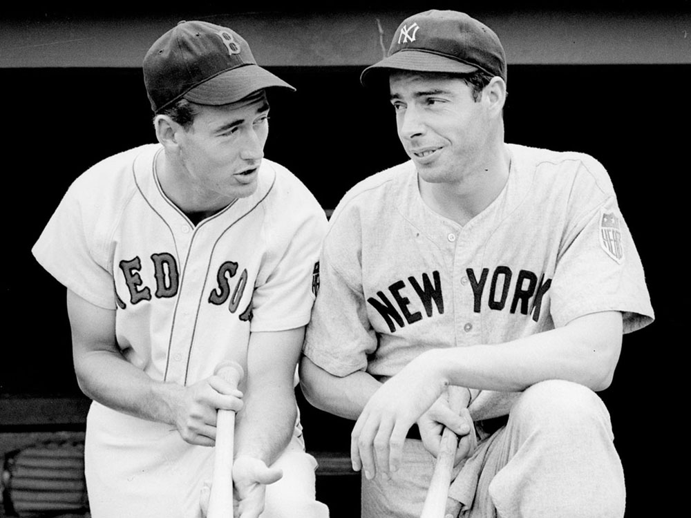 Two of the greats: Ted Williams and Joe DiMaggio