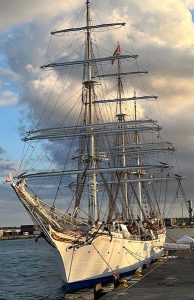 The Statsraad Lehmkuhl, a 111-year-old Norwegian Tall Ship