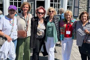Osher members in front of the Bavarian Inn.